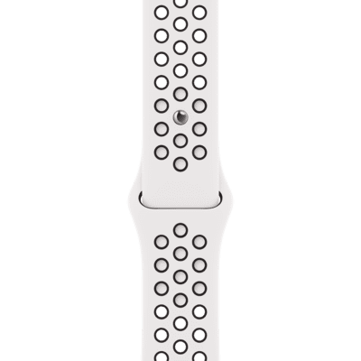 45mm Summit White Black Nike Sport Band Regular